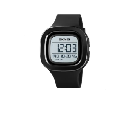 ceas electronic digital AIME 453 vedere frontală cadran pătrat